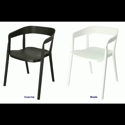 Zdjęcie minimalistyczne krzesło Brett czarne loft | Edinos.pl