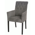 Zdjęcie produktu Tapicerowany pikowany fotel Inix - szary.