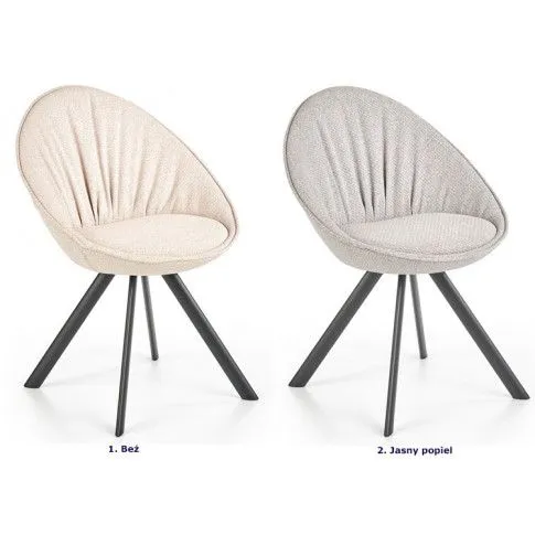 Szczegółowe zdjęcie nr 4 produktu Minimalistyczne krzesło tapicerowane Madox - beż