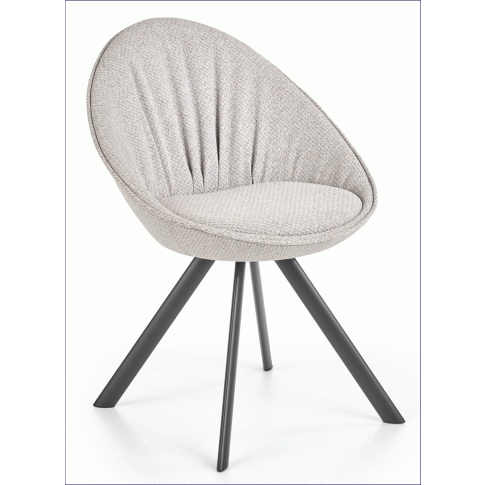Zdjęcie popielate krzesło tapicerowane Madox | Edinos.pl