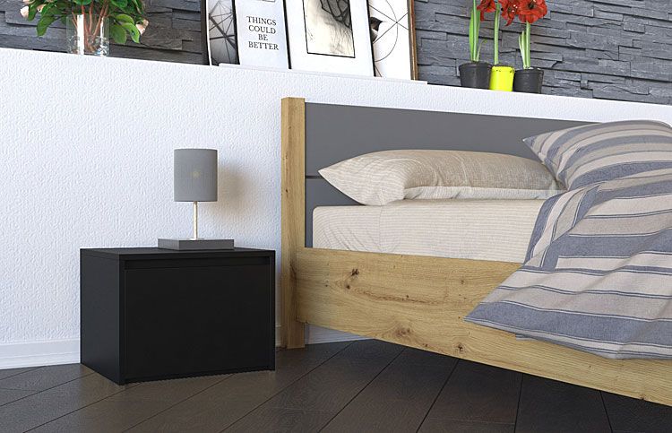 Produkt Nowoczesna szafka nocna Invisa - czarna