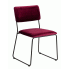 Zdjęcie produktu Welwetowe krzesło Kalen - bordowe.