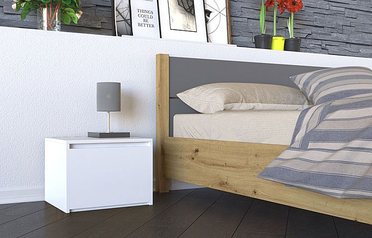 Produkt Minimalistyczna szafka nocna Invisa - biała