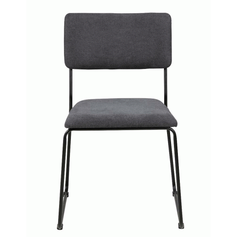 Zdjęcie produktu Loftowe krzesło Nadio 2X - ciemnoszare.