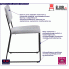 Fotografia Loftowe krzesło Nadio 2X - jasnoszare z kategorii Krzesła