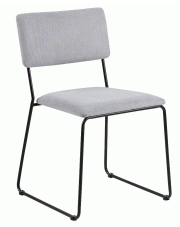 Loftowe krzesło Nadio 2X - jasnoszare w sklepie Edinos.pl