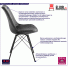 Fotografia Welurowe krzesło tapicerowane Lindi 2X - szare z kategorii Krzesła do salonu