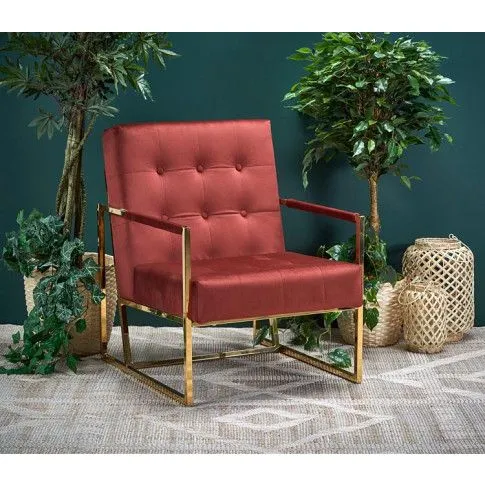 Szczegółowe zdjęcie nr 4 produktu Tapicerowany fotel klubowy welurowy Oseva - zielony