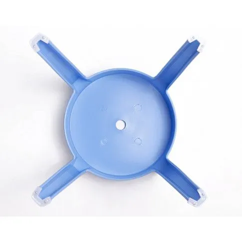 Zdjęcie minimalistyczny okrągły niebieski taboret Lionax | Edinos.pl