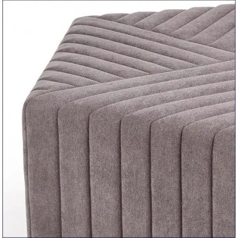 Fotografia Pufa skandynawska do salonu Brewis - popielata z kategorii Wypoczynki