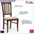Fotografia Krzesło drewniane Rumer - ciemny orzech z kategorii Krzesła tapicerowane