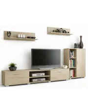 Zestaw mebli - Meblościanka Armo 6X dąb sonoma w sklepie Edinos.pl