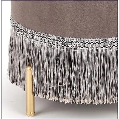 Zdjęcie okrągła pufa aksamitna do salonu Esmos- sklep Edinos.pl