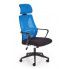 Zdjęcie produktu Wygodny fotel biurowy Mercury - niebiesko-czarny.