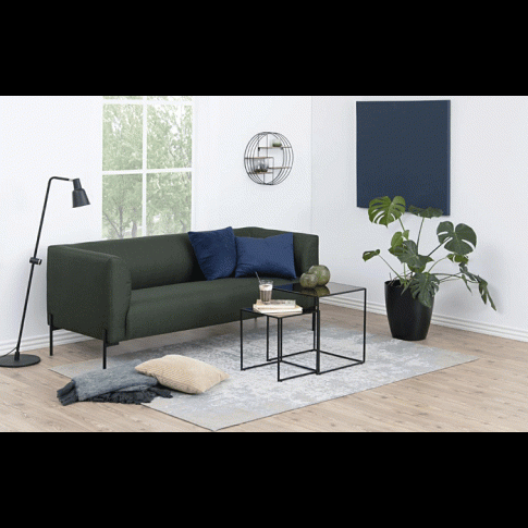 Zdjęcie szklany zestaw stolików Buenis glamour brąz | Edinos.pl