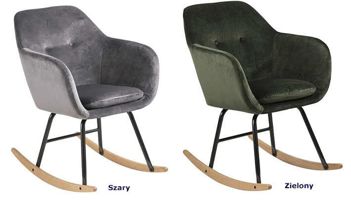 Bujane fotele Walma - welurowe