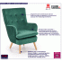 Fotografia Fotel wypoczynkowy Velma - zielony z kategorii Fotele