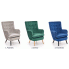 Szczegółowe zdjęcie nr 5 produktu Fotel tapicerowany Velma - popielaty