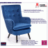 Zdjęcie fotel tapicerowany welurowy Velma - sklep Edinos.pl