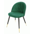Zdjęcie produktu Glamour welurowe krzesło Brivo - zielone.