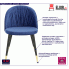 Fotografia Glamour krzesło welurowe Vivvi - niebieskie z kategorii Salon