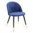 Zdjęcie produktu Glamour krzesło welurowe Vivvi - niebieskie.