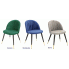 Szczegółowe zdjęcie nr 4 produktu Glamour krzesło welurowe Vivvi - niebieskie