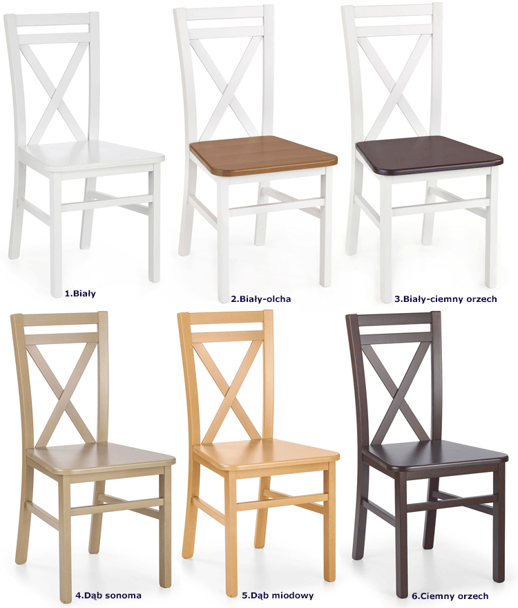 Drewniane krzesło skandynawskie Dario