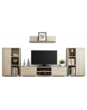 Meblościanka do salonu, zestaw mebli dąb sonoma - Armo 3X w sklepie Edinos.pl