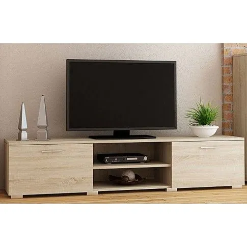 Szczegółowe zdjęcie nr 4 produktu Meblościanka do salonu - Zestaw mebli Armo 3X - dąb sonoma