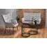 Zdjęcie sofa industrialna Zefir 4X popielata | Edinos.pl