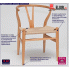 Fotografia Vintage krzesło gięte Ermi - naturalne z kategorii Krzesła drewniane