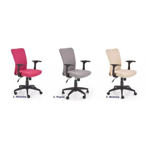 Zdjęcie fotel do komputera dla dziewczynki Marix różowy | Edinos.pl