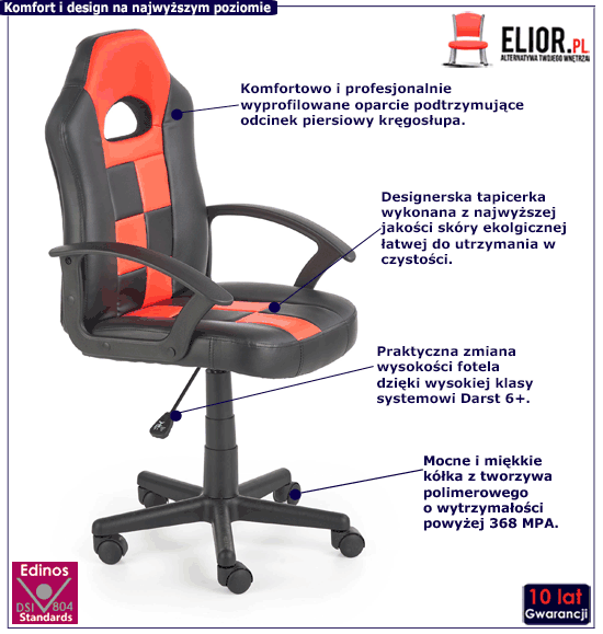 Tapicerowane krzesło Malika popiel