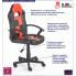 Fotografia Młodzieżowy fotel do komputera Helios - czarny + czerwony z kategorii Pokój dziecięcy