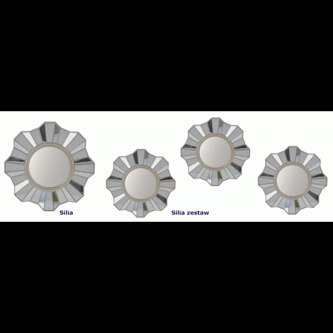 Zdjęcie glamour zestaw luster Kaso okrągłe do salonu | Edinos.pl