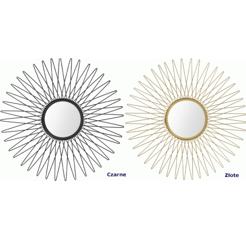 Zdjęcie stylowe lustro Gniot złote vintage retro | Edinos.pl