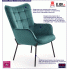 Fotografia Fotel do salonu Zefir 2X - ciemna zieleń z kategorii Fotele młodzieżowe wypoczynkowe