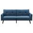 Zdjęcie produktu Rozkładana pikowana sofa Lanila - niebieska.