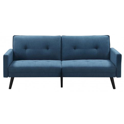 Zdjęcie produktu Rozkładana pikowana sofa Lanila - niebieska.