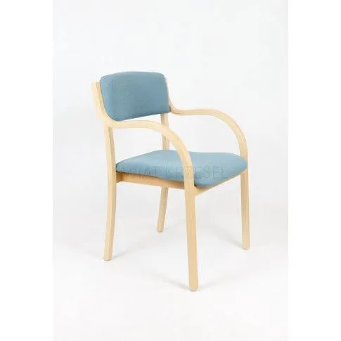 Szczegółowe zdjęcie nr 4 produktu SKE Bach Palhira Drewniane Krzesło Tapicerowane