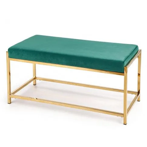 Zdjęcie produktu Ławka welurowa siedzisko Alerko - zielona.