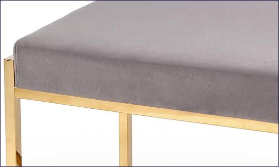 Ławka siedzisko popielate Alerko