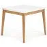 Szczegółowe zdjęcie nr 4 produktu Skandynawski stół Clares - biały + dąb craft