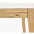 Szczegółowe zdjęcie nr 6 produktu Skandynawski stół Clares - biały + dąb craft