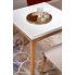 Szczegółowe zdjęcie nr 7 produktu Skandynawski stół Minco - biały + dąb craft