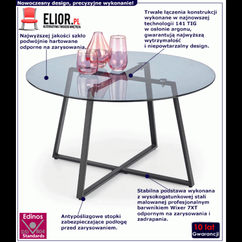 Fotografia Szklana loftowa ława Suva z kategorii Salon