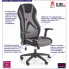 Fotografia Fotel gabinetowy Kenny - popiel + czarny z kategorii Fotele obrotowe tapicerowane