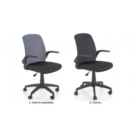 Zdjęcie biurowy fotel obrotowy Meggi czarny/popiel | Edinos.pl