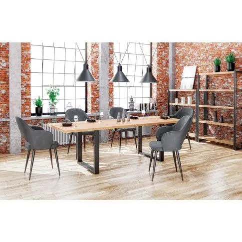 Zdjęcie popielate krzesło do jadalni Rosana | Edinos.pl